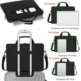 thumbnail image 5 of SHCKE Laptop Bag 15.7 Inch Black Briefcase Laptop Shoulder Bag Messenger Bag for Men and Women, 5 of 6