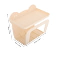 Amosfun Toilet Paper Holder No Drill Tissue Storage Beige Plastic For ...