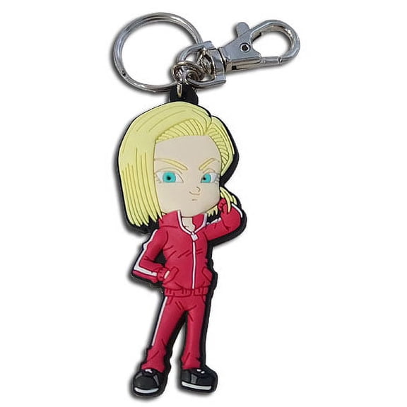 Key Chain - Dragon Ball Super - Sd Android 18 PVC New ge48267