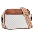 thumbnail image 1 of Bandolera BOSTANTEN de piel vegana acolchada beige/marrón, 1 of 7