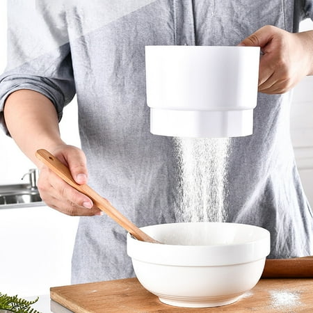 

Yesbay Electric Flour Sifter Labor-saving Cordless PP One-handed Powerful Flour Sieve Cooking Tool