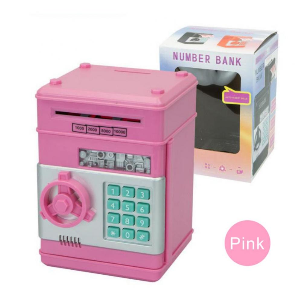 Electronic Piggy Bank Password Currency Money Container Cash Saving Box