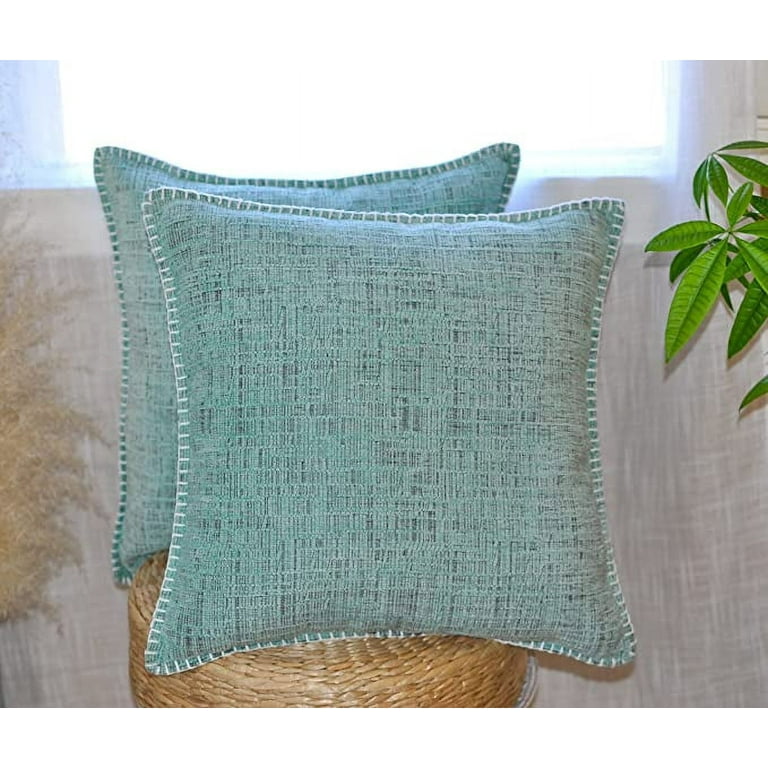 Teal Throw Pillows, Oversized or Small Decorative Pillow for Bed Decor, Big Couch  Pillows Set or Blue Outdoor Pillows Green Gray and White 