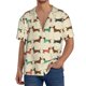 thumbnail image 1 of Fotbe Dachshund Dog Camisa Estampada de Manga Corta para Hombre, Casual de Verano, Estilo Playero, Sin Arrugas-3X-Large, 1 of 5