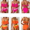 thumbnail image 3 of FLMEI Family Mother Daughter Swimsuits 2PCS Parent-Child Girls Bikini Women Bathing Suit Set for Toddler Kids Mom Two Piece Halter Swimwear, 3 of 9