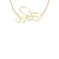 thumbnail image 2 of 14K Gold  Plain Gold Name Plate Necklace | Style #54, 2 of 4