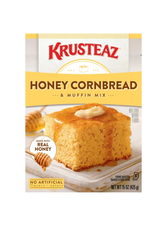 Krusteaz Honey Cornbread & Muffin Mix, 15 oz Box