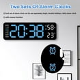thumbnail image 2 of WEISIPU Digital LED Desk Alarm Clock Large LED Display Wall Clock Temperature Humidity, 2 of 6