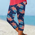 thumbnail image 2 of Pimfylm Womens Yoga Pants Length 4Th of July Womens Dress Pants Plus Size Ladies' Fourth of July Printed Leggings(Dark Blue,S), 2 of 5
