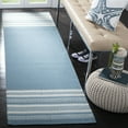 thumbnail image 2 of SAFAVIEH Dhurries Haywood Geometric Runner Rug, Turquoise, 2'6" x 8', 2 of 10