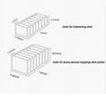 thumbnail image 5 of Wardrobe Clothes Organizer, Washable Foldable Drawer Clothes Compartment Storage Box Clothes Organizer for Folded Clothes Jeans, Set of 4,Gray,7 Grids, 5 of 6