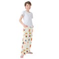 thumbnail image 4 of FORMRS Kids Pajama Pants with Pockets Size 6-8Y Boys Lounge Sleep Bottoms, Minimalist Geometric Pattern, 4 of 8