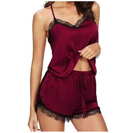 

iOPQO Bra Women Lingerie Set y Bra And Panty Jumpsuit Lingerie Sets New y Fashion Lace Lingerie Underwear Sleepwear Pajamas Garter Red XL