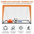 thumbnail image 7 of 4 x 3FT Kid Soccer Goals for Backyard, Portable Pop Up Soccer Goal Training Equipment with Soccer Ball and 10 Cones,Indoor and Outdoor Soccer Nets for Kids Youth Toddler Sports Games, 7 of 7
