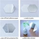 thumbnail image 3 of Adhesivo de pared con espejo hexagonal, superficie reflectante que ilumina la habitación para la decoración de la sala de estar, no es un espejo real, ideal para varias áreas del hogar, incluida la, 3 of 5