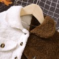 thumbnail image 4 of Zshosam Girls Warm Fleece Button Down Shirt Jacket(Brown,4-5 Years), 4 of 6