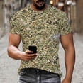 thumbnail image 2 of Xcmzpl Men's Camouflage T-Shirt Sports Fitness Short Sleeve Military Camo Crewneck Vintage Shirt Muscle Slim Fitted T Shirts, 2 of 10