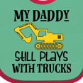 thumbnail image 3 of Inktastic Construction Daddy Still Plays with Trucks Boys or Girls Baby Bib, 3 of 3