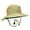 Khaki, variant on Lightweight Folding Bucket Hat for Sun Protection - Easy to Carry Compact Design with Storage Pocket