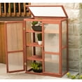 thumbnail image 2 of Leisure Season - 30" x 16" x 43" - Medium Brown - Mini Wooden Greenhouse, 2 of 5