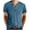 Blue, variant on ZRGHAOYLQ Men's Henley Shirts Short Sleeve Trendy Button Up T Shirts Classic Solid Color Lightweight Tees Big and Tall Plus Size Shirt with Chest Pockets
