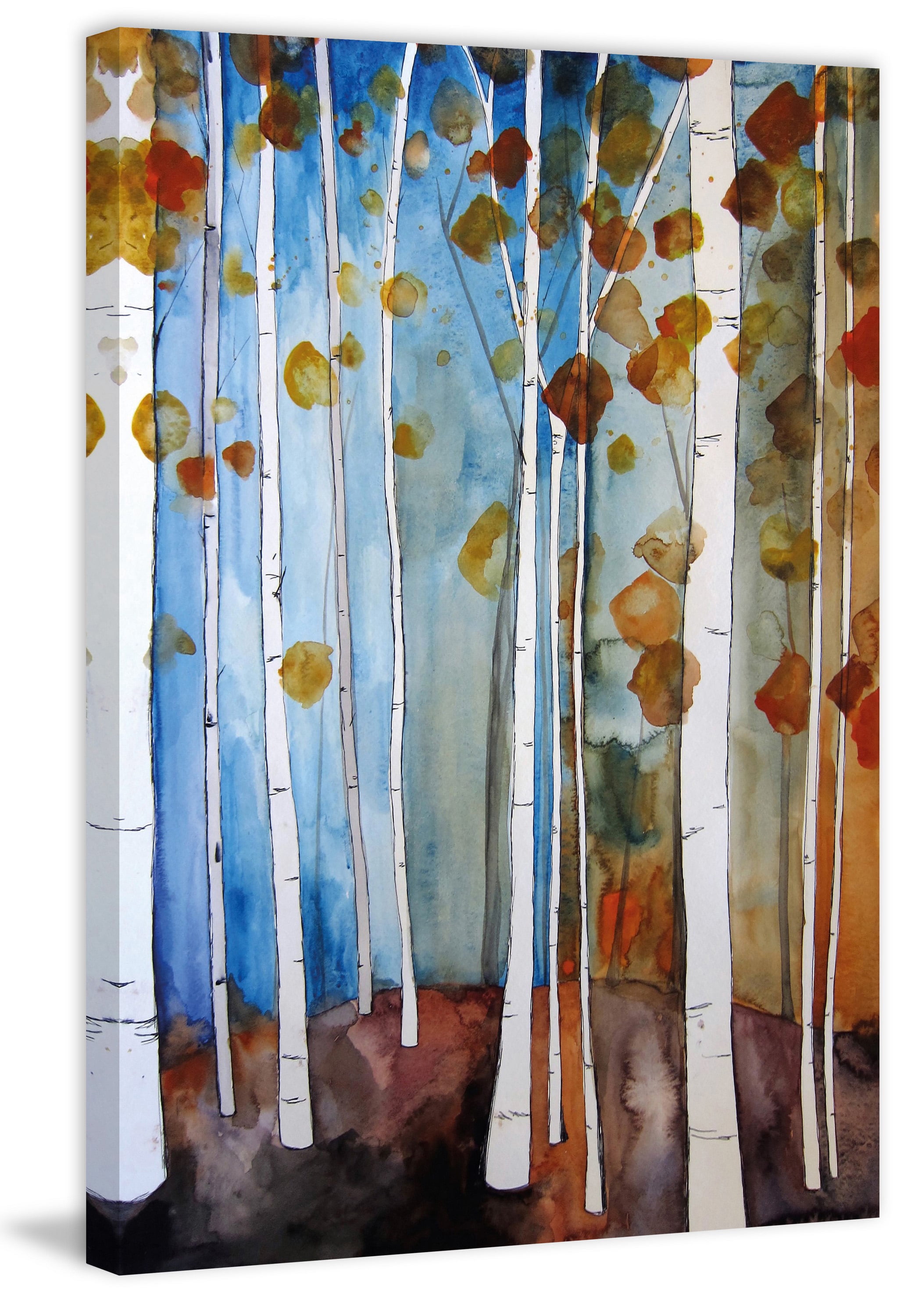 Marmont Hill Autumn Leaves Painting on Wrapped Canvas