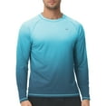 thumbnail image 4 of Xidunhg Men's Rash Guard Long Sleeve Shirt UPF 50 Sun Protection Quick Dry Moisture Wicking Lightweight for Swimming Surfing Outdoor Gradiensky Blue XL, 4 of 7