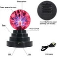 thumbnail image 3 of Plasma Ball Lamp Light, Globe Static Lamp Touch Sensitive Magic Ball, Creative Night Light Decoration for Office Desk, Bedroom, Magic Light for Boys Girls Party Birthday School -3inch, 3 of 5