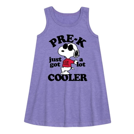 

Peanuts - Pre-K Just Got Cooler - Toddler and Youth Girls A-line Dress