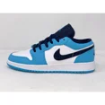 thumbnail image 1 of A i r-Jor-dan 1 Low UNC Powder Blue Sneakers, Size 7Y / 8.5W BNIB 553560-144, 1 of 6