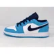 thumbnail image 1 of A i r-Jor-dan 1 Low UNC Powder Blue Sneakers, Size 7Y / 8.5W BNIB 553560-144, 1 of 6