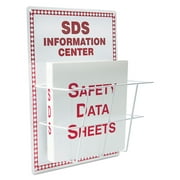 LabelMaster SDS Information Center 15 x 20 White/Red HZRS407