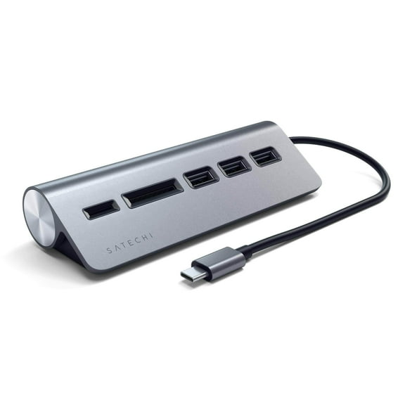 Satechi 5-In-1 USB Type-C Combo Hub for Desktop, Space Gray