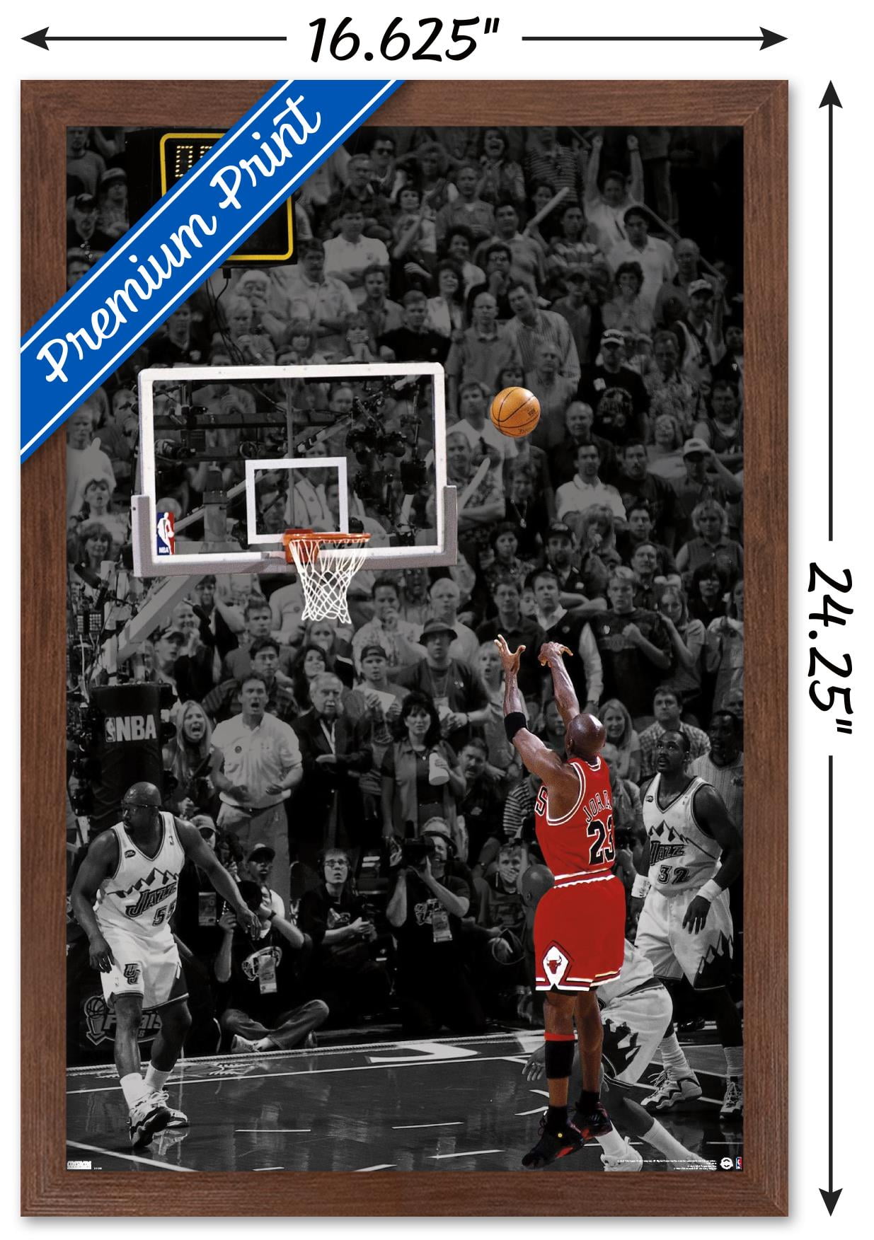 Michael Jordan - Jersey Wall Poster, 14.725 x 22.375