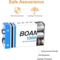 thumbnail image 3 of AIR-8PCS 1300mAh 9V Rechargeable Batteries, 9V Rechargeable USB Lithium Long Lasting Battery, with 2 in 1 Charging Cable, for Smoke Detectors, Alarms, Keypad, Microphone, 3 of 4