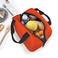 thumbnail image 5 of Yiaed Orange Print Insulated Lunch Bag Reusable Cute Tote Lunch Box, Leakproof Cooler Lunch Bags for Work Office Travel School Picnic, 5 of 5