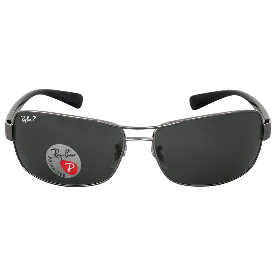 Ray Ban Polarized Green G-15 Rectangular Men's Sunglasses RB3379 004/58 64 - Walmart.com
