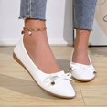 thumbnail image 2 of Loafers for Women, Plus Size Soft Sole with Bows, Trendy Comfortable Flat Shoes for Spring Summer, 2 of 9