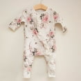 thumbnail image 3 of Douhoow Baby Spring Clothing Newborn Girl Cotton Floral Ruffle Romper Long Sleeve Jumpsuit, 3 of 9