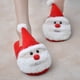 thumbnail image 5 of GOOHOCHY Pantuflas de Papá Noel de peluche, cálidas y antideslizantes, regalo de Navidad para adultos y niños (talla 27-28), 5 of 5
