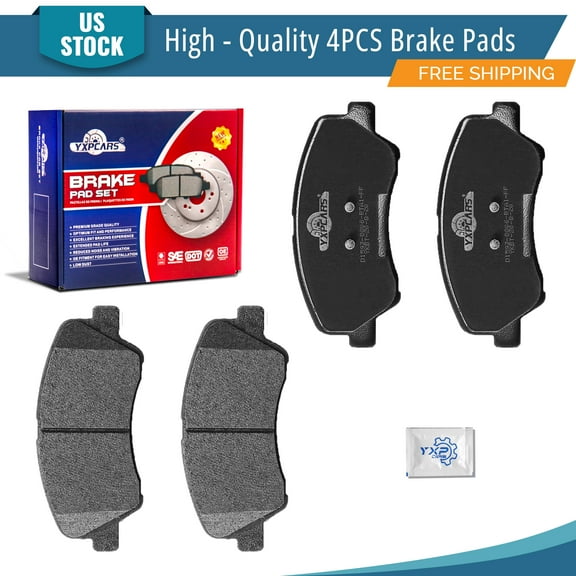 YXPCARS 4PCS Ceramic Brake Pads(Front) for Hyundai Accent Kia Rio 2012-2017 All Models (D1593)