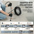 thumbnail image 4 of KFFKFF Drain Cleaning Cable 66 FT x 5/8 Inch, Sectional Sewer Cleaner Cable with 7 Cutters for Pipes Ranging from 0.8" to 3.9", Hollow Core Auger Cable for Sinks, Floor Drains, and Toilets, 4 of 9