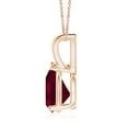 thumbnail image 2 of ANGARA Natural V-Bale Pear-Shaped 1.9 ct Ruby Solitaire Pendant in 14K Rose Gold for Women (Size-9x7mm) | July Birthstone, Birthday, Anniversary, Jewelry Gift for Women | Natural Ruby Necklace, 2 of 8