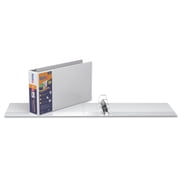 Stride QuickFit Ledger D-Ring View Binder, 3 Capacity, 11 x 17, White