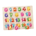 thumbnail image 3 of Rompecabezas de madera Montessori, rompecabezas de números, tablero de clavijas, juguetes educativos para edades tempranas, juegos de clasificador de Zulema Rompecabezas, 3 of 8
