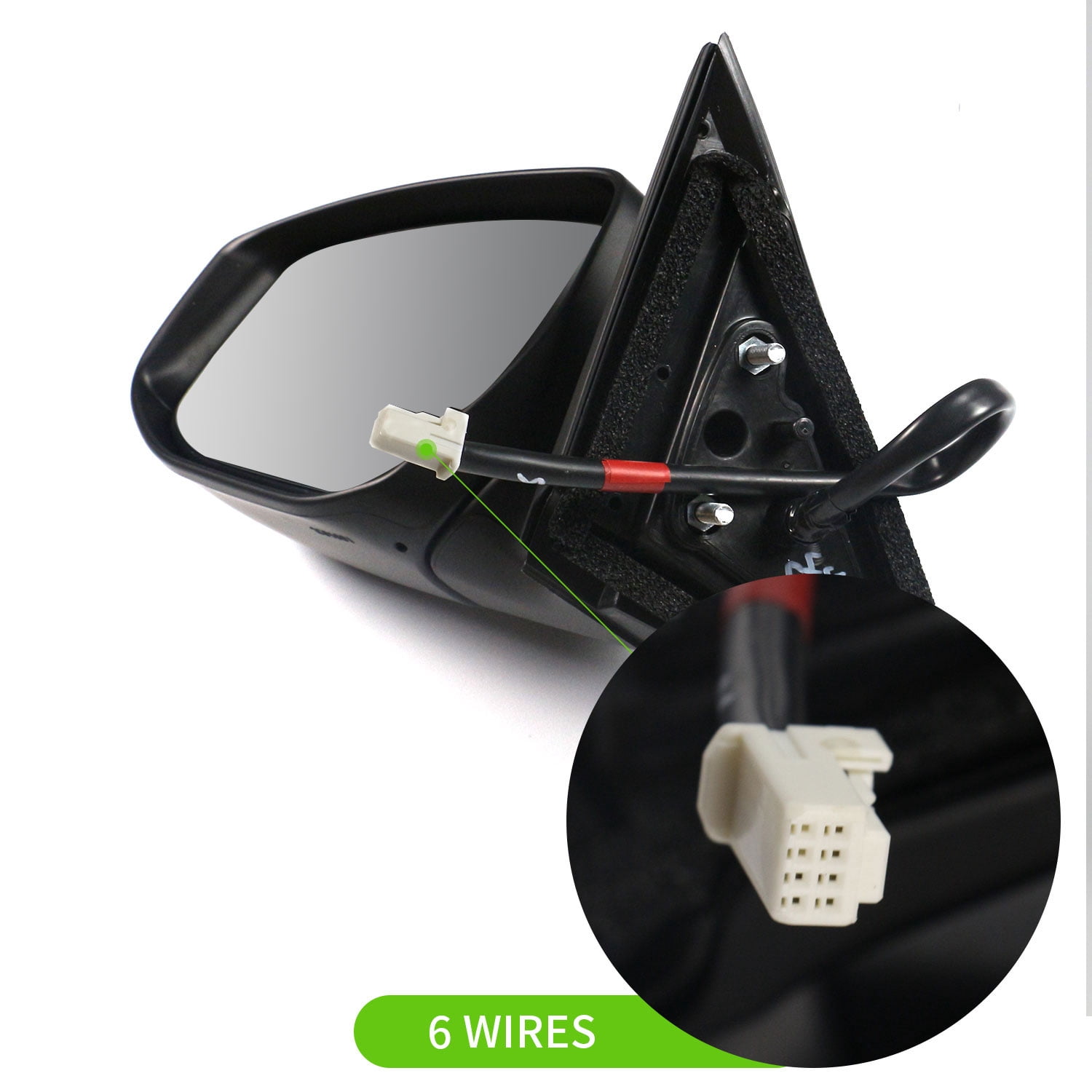 Right Passenger Side Mirror for 2013-2018 Nissan Altima Power Heated LED TURN INDICATOR Door Mirror for 2013 2014 2015 2016 2017 2018 Nissan Altima Accessory, Black