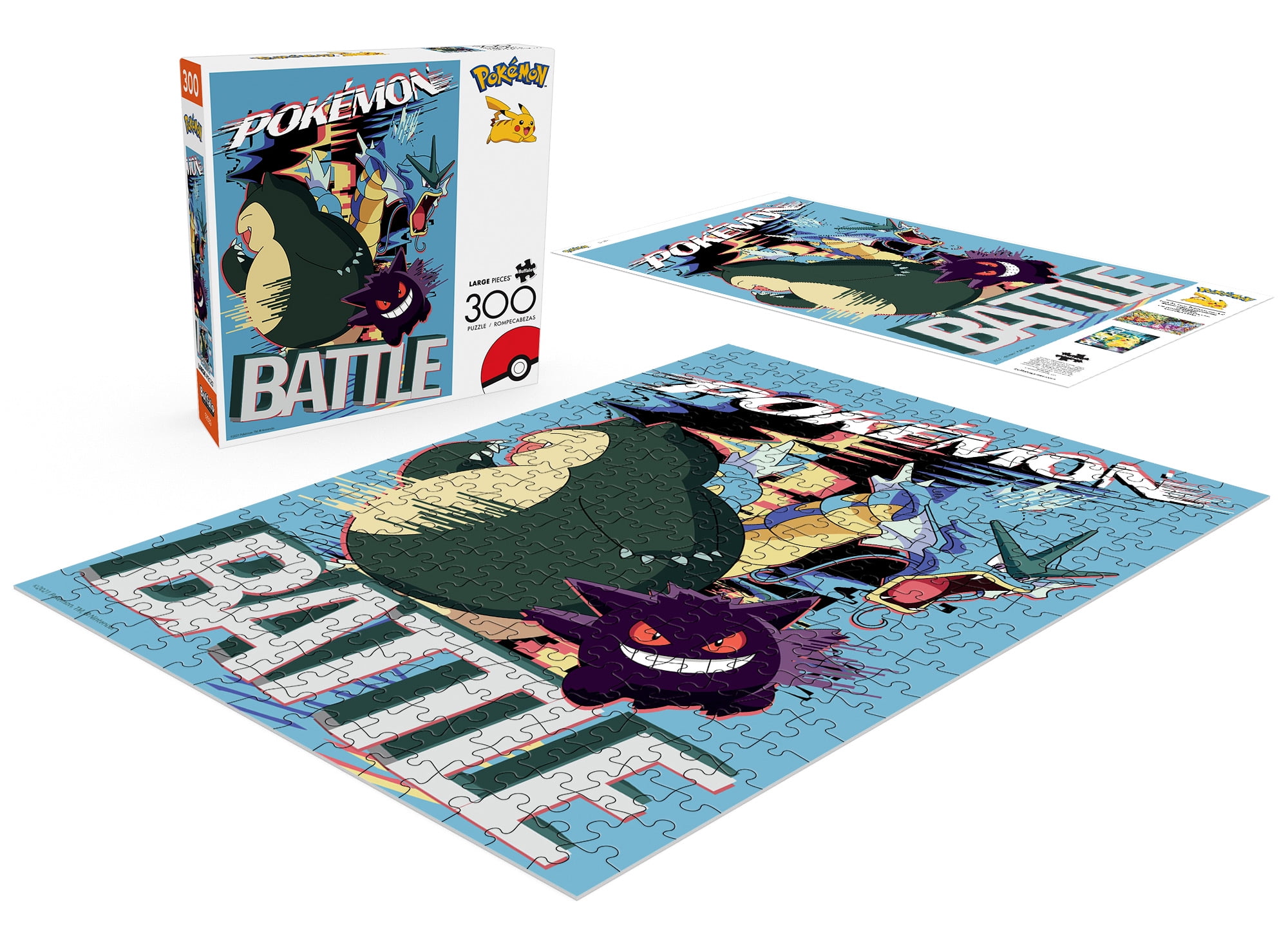 Buffalo Games Pokemon Battle Distortion 300-Piece Interlocking Jigsaw Puzzle for Adults Ages 14+