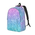 thumbnail image 2 of Balery Multicolor Glitter Vintage Canvas Backpack for Men and Women - Large Capacity, Durable Travel Laptop Bag for School, Work, Hiking, and Outdoor Activities, 2 of 7