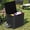 Black, variant on Uforic 31 Gallon Waterproof Resin Outdoor Storage Box, Lockable Deck Box & Package Delivery Box for Patio, Garden Tools & Pool Supplies, Light Brown