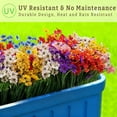 thumbnail image 5 of CandWuom 16 Bundles Artificial Flowers for Outdoors/Indoors, Faux Fake Flower Plants for Outside UV Resistant Decor Garden Porch(8 Color), 5 of 8